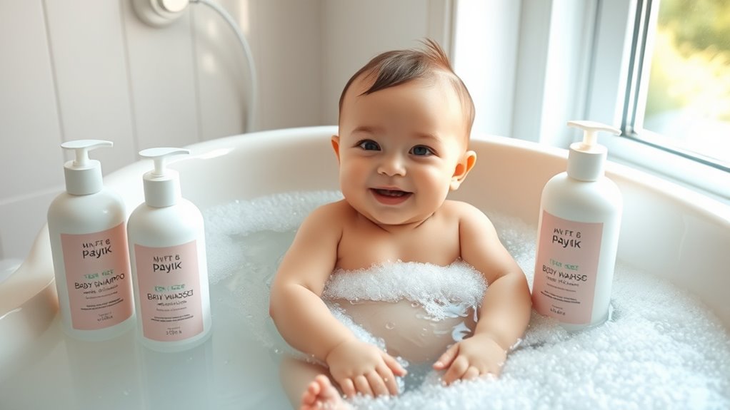 gentle baby bath products