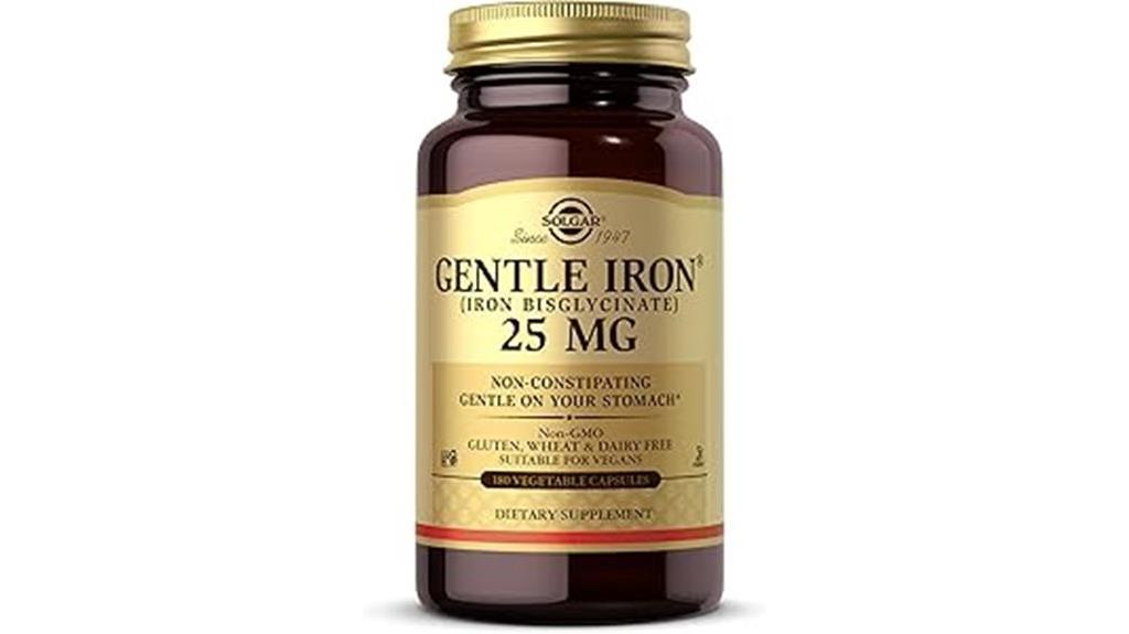 gentle iron supplement bottle