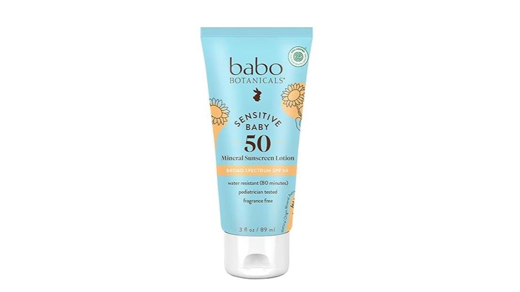 gentle spf50 baby lotion