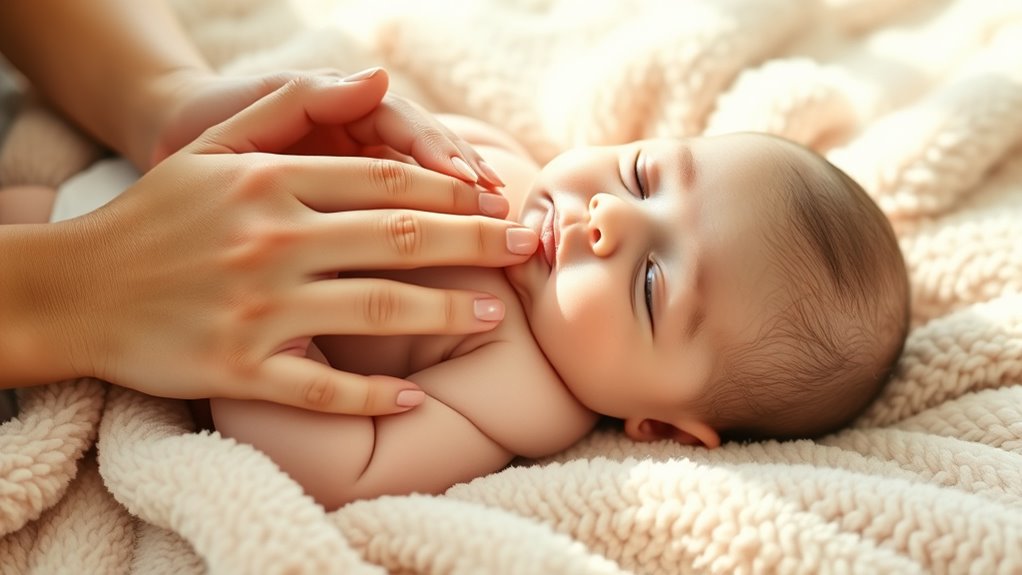 gentle supportive infant massage