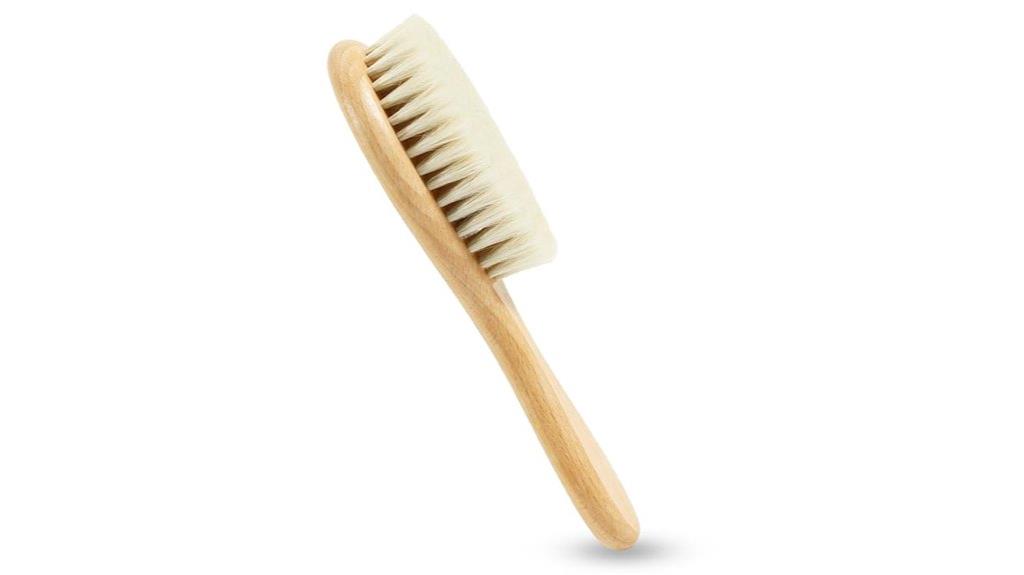 gentle wooden baby brush