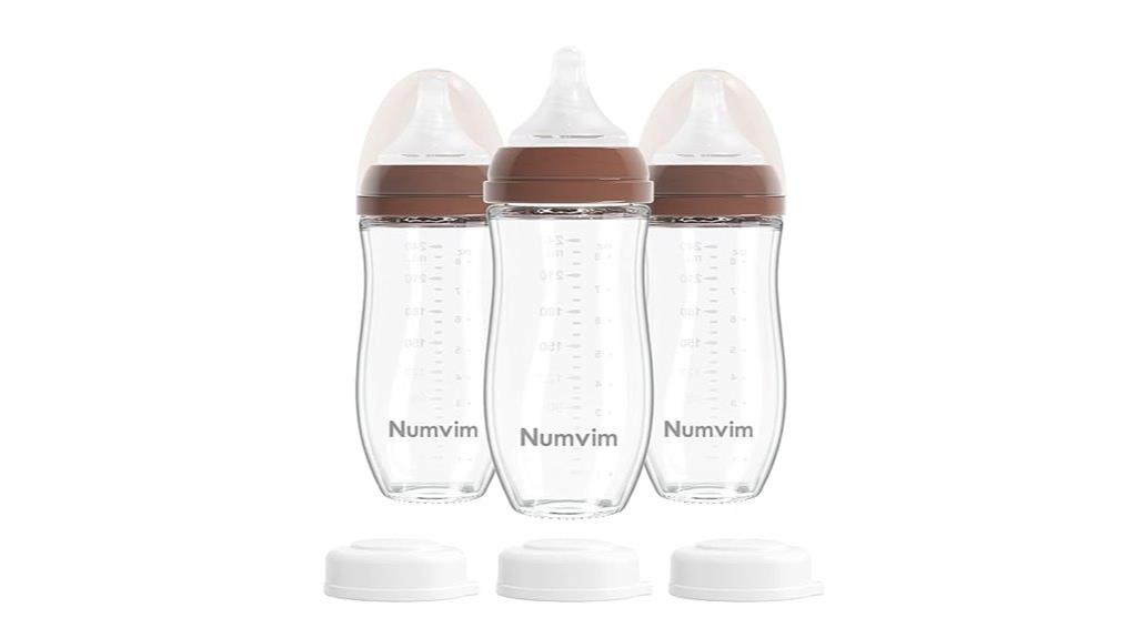 glass 8oz brown bottles