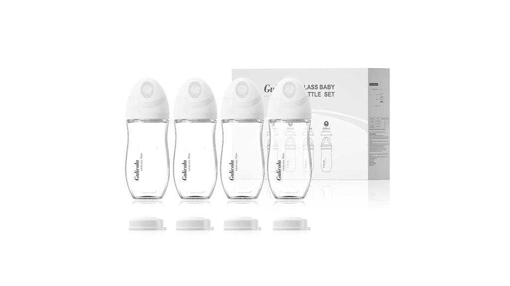 glass baby bottle 8 oz