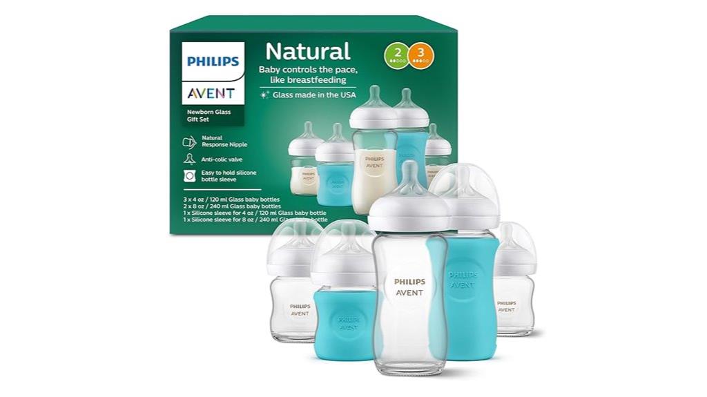 glass newborn feeding set