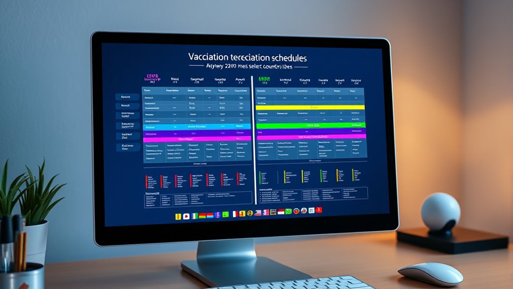 global vaccination schedule differences
