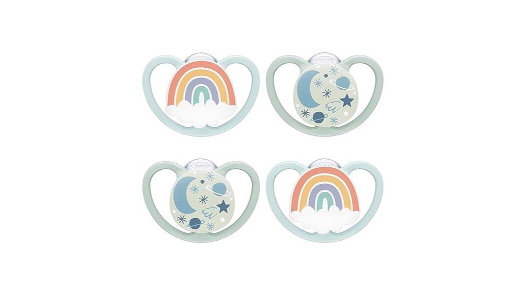 glow in dark orthodontic pacifiers