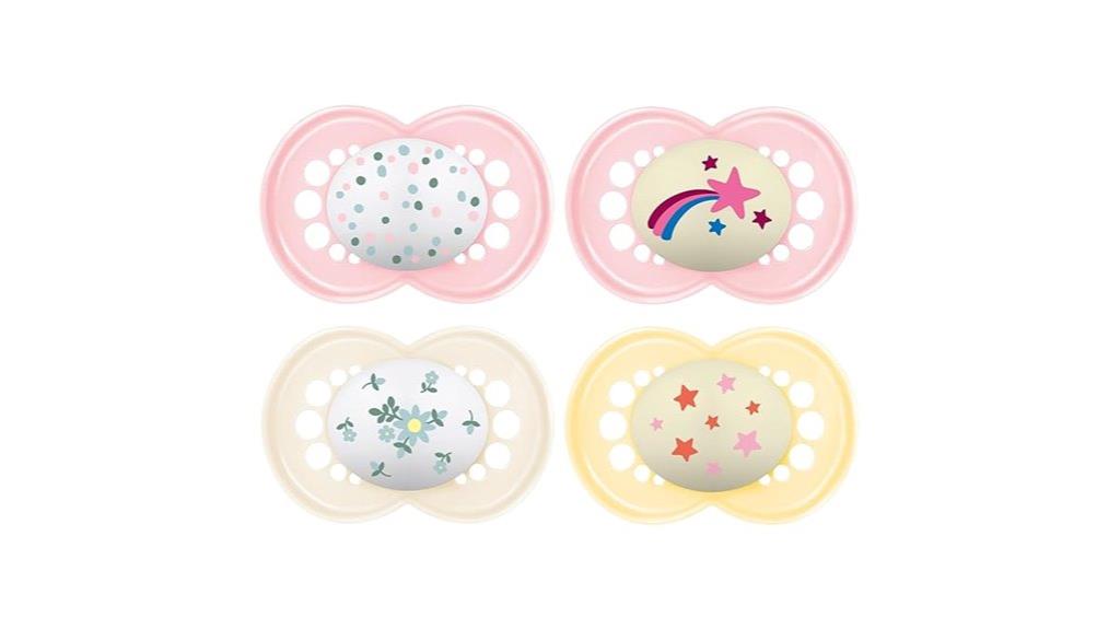 glow in the dark bpa free pacifiers