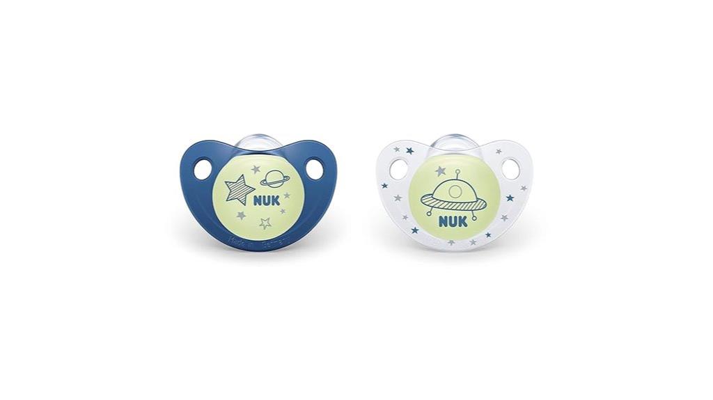 glow in the dark orthodontic pacifiers