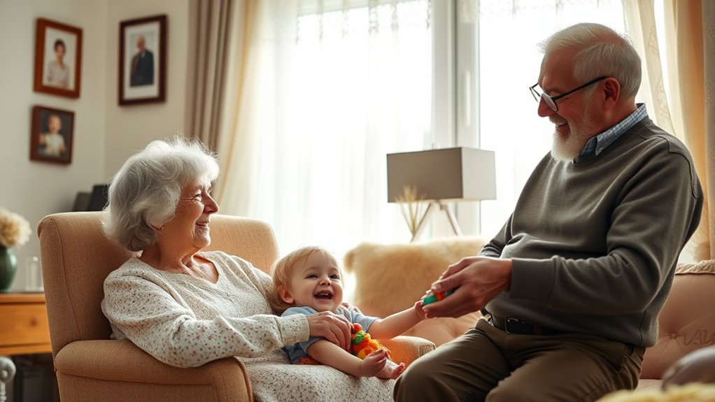 grandparents support childcare duties