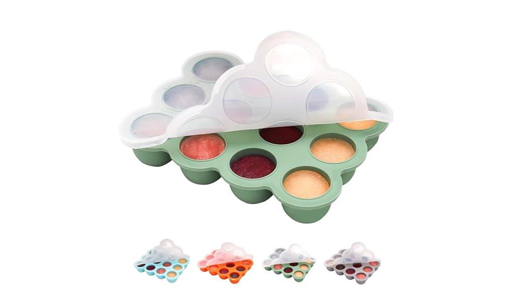 green baby food container