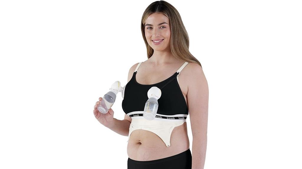 hands free pumping bra