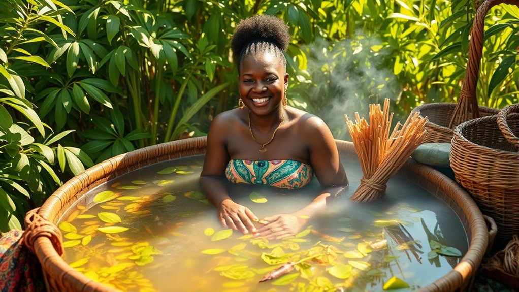 herbal baths promote healing