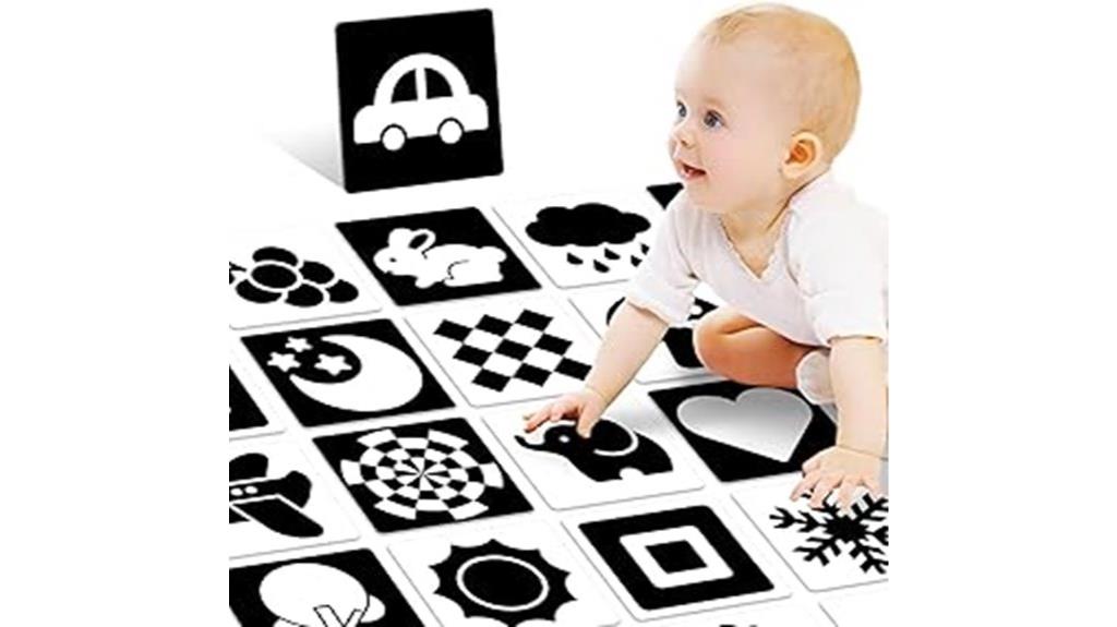 high contrast infant card set