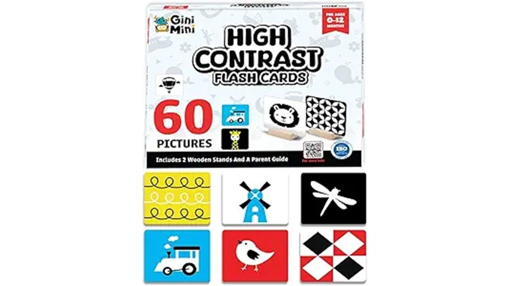 high contrast infant flashcards