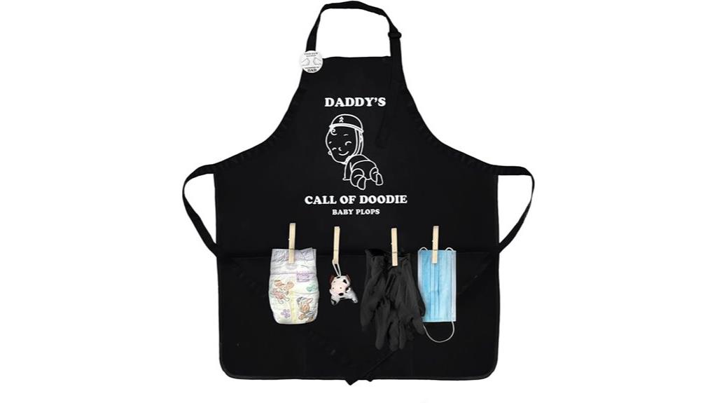 humorous daddy to be apron
