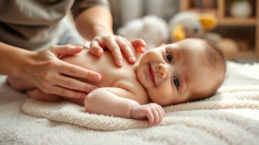 infant massage benefits precautions