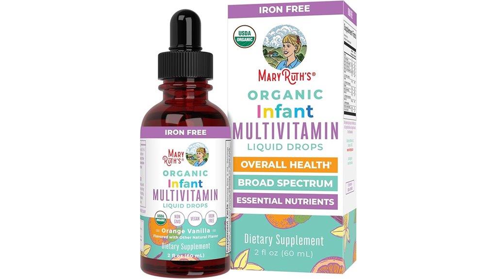infant multivitamin liquid bottle