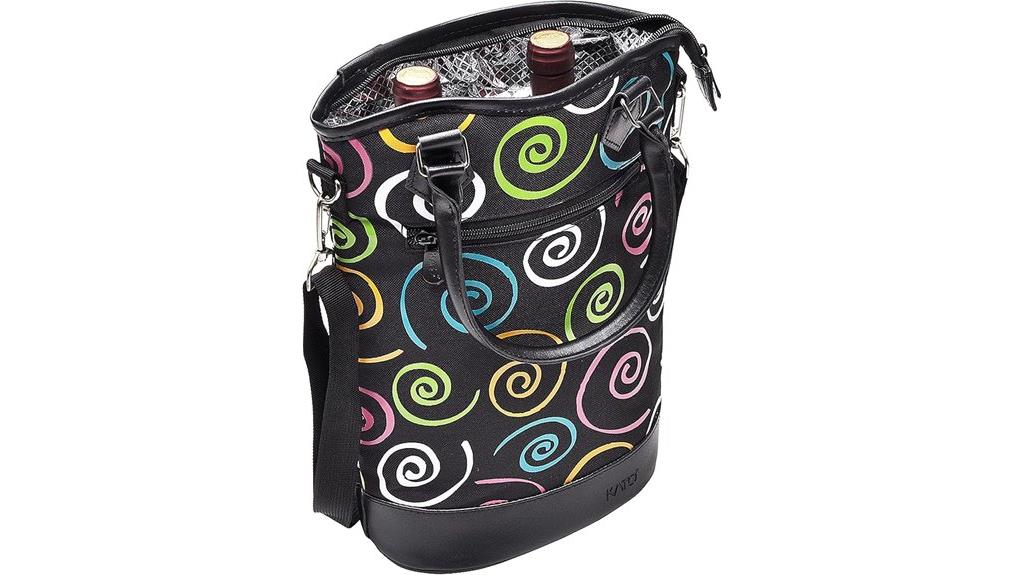 insulated wine gift tote