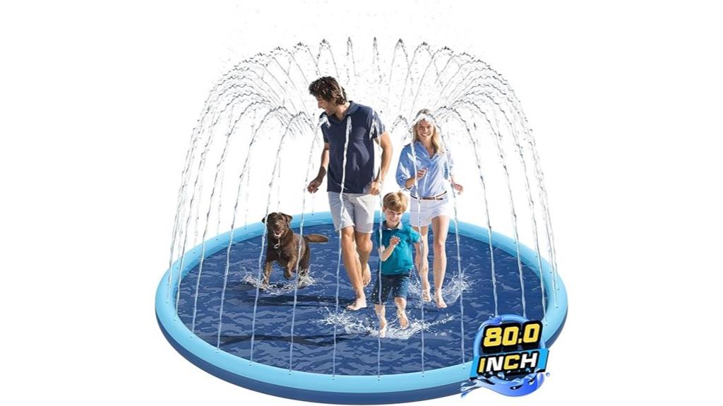 kids and dogs splash pad