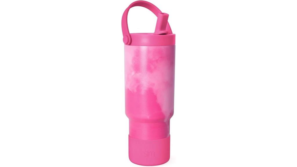 kids flip straw bottle