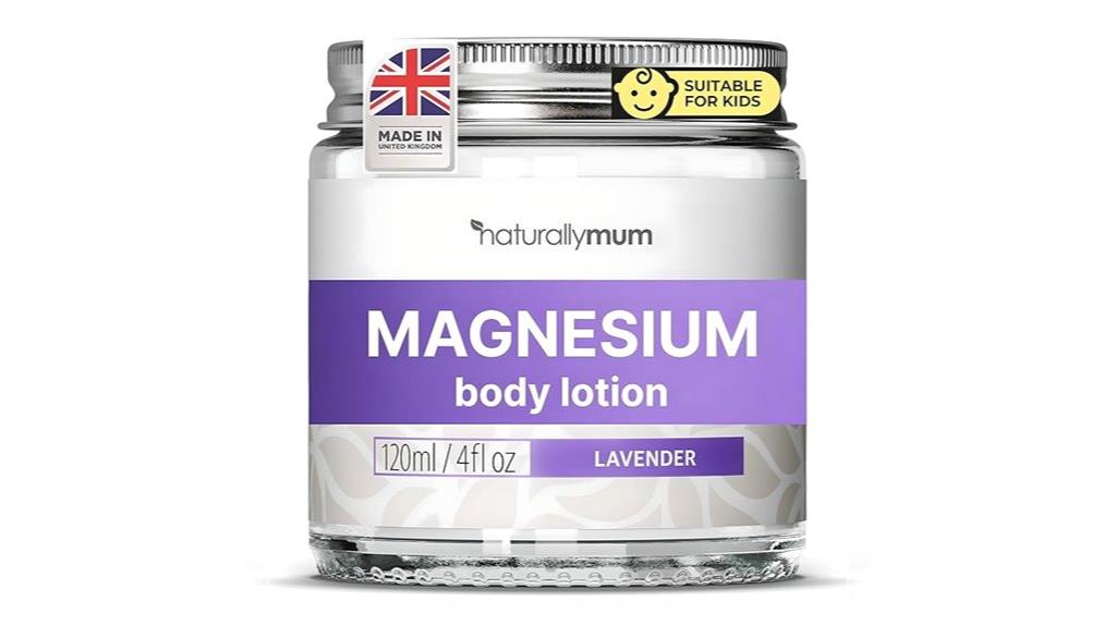 kids safe lavender magnesium lotion