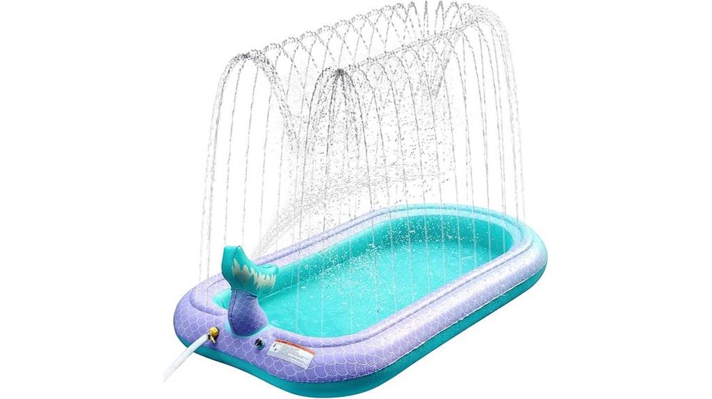 kids splash water play
