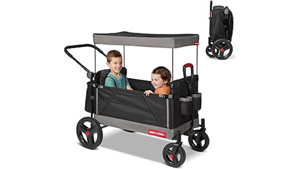 kids wagon with cover