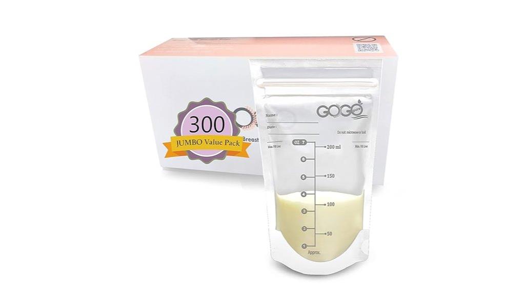 large bpa free breastmilk bags