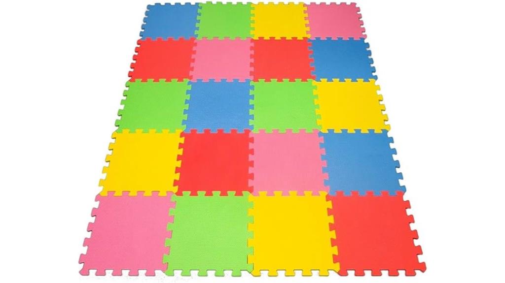 large colorful foam flooring