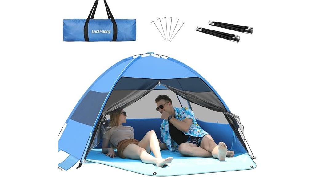large uv protected beach tent
