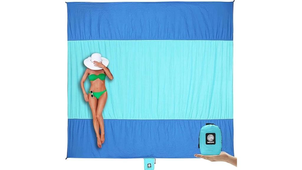 large waterproof sandproof beach blanket