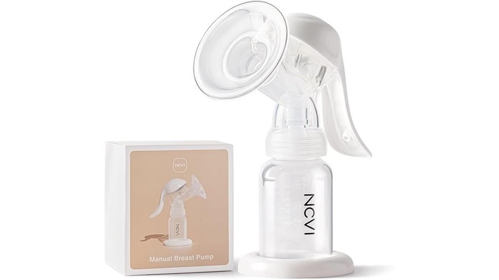manual breast pumping device