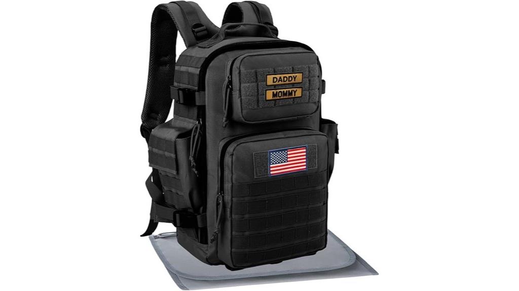 military style men s diaper bag