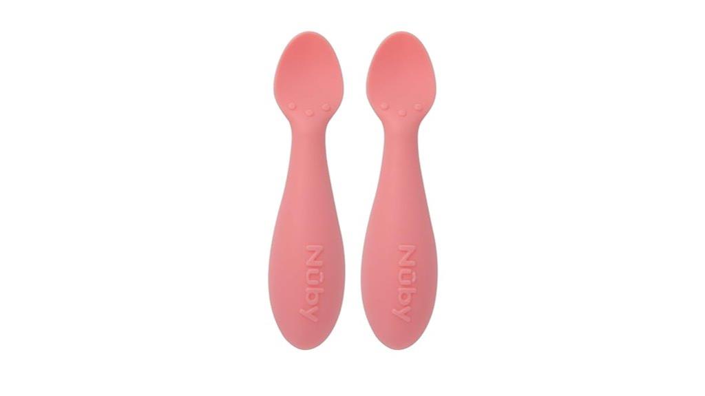 mini baby silicone spoons