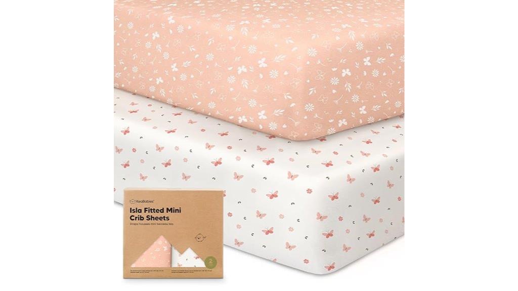 mini crib sheet set