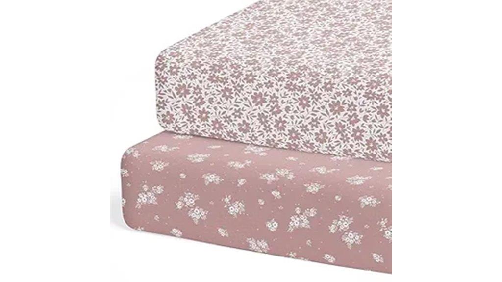 neutral fitted baby crib sheets