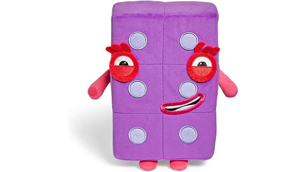 numberblock six plush toy