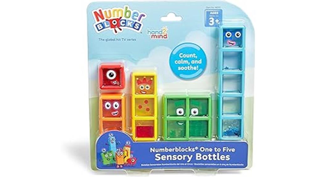 numberblocks sensory bottles