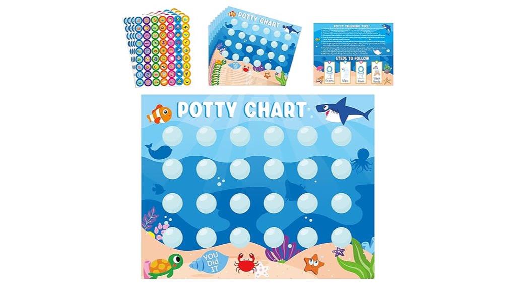 ocean animal potty chart