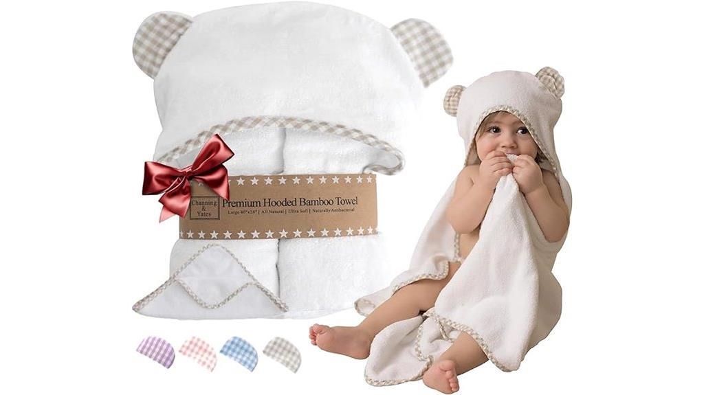 organic baby towel set
