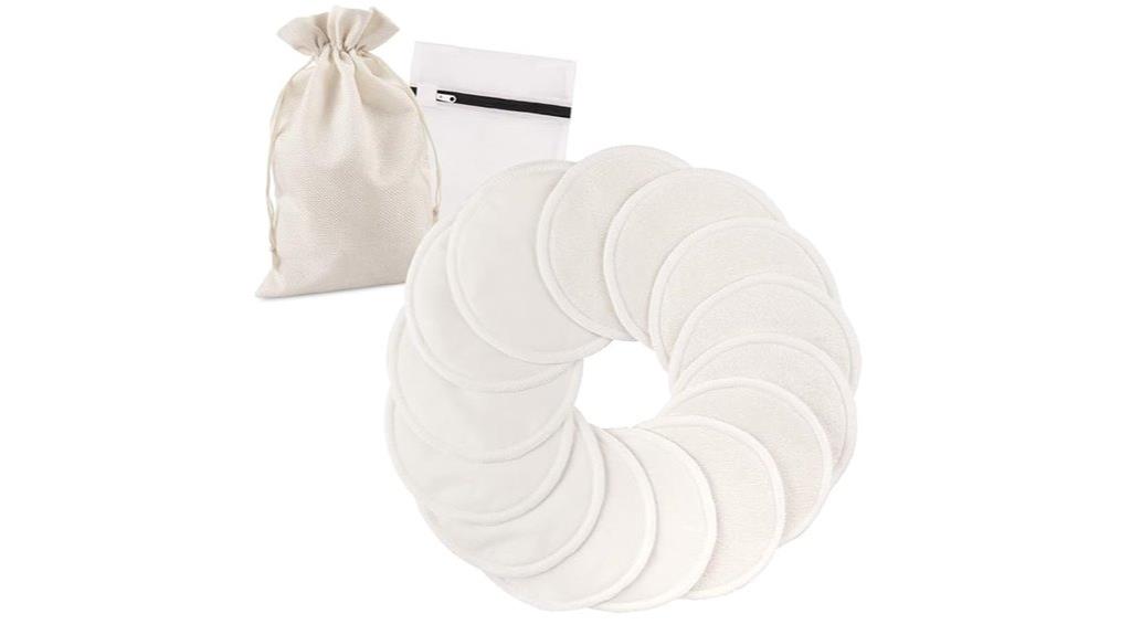 organic bamboo reusable nursing pads