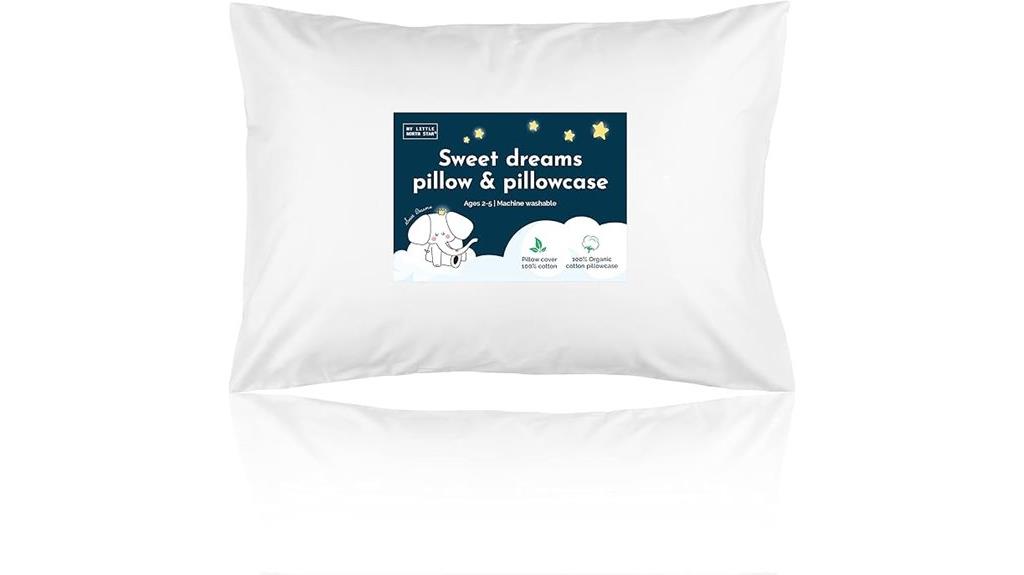 organic cotton toddler pillow
