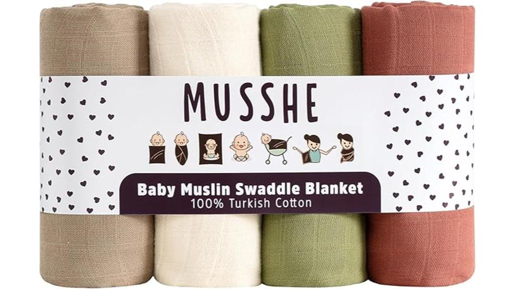 organic turkish cotton swaddle set