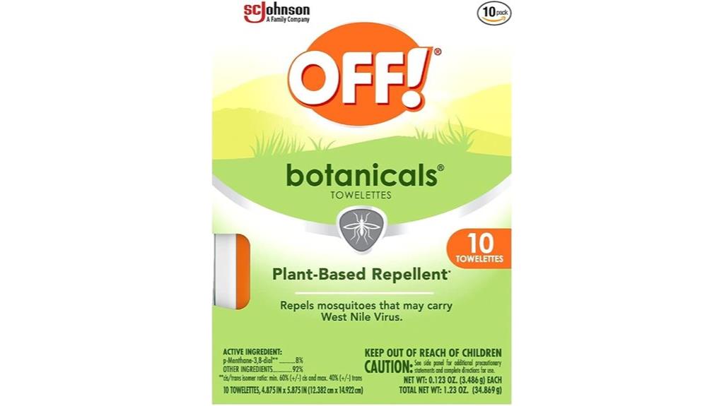 plant based mosquito wipes