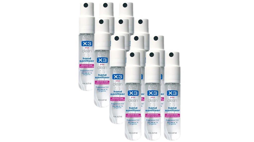 portable 12 pack sanitizer sprays