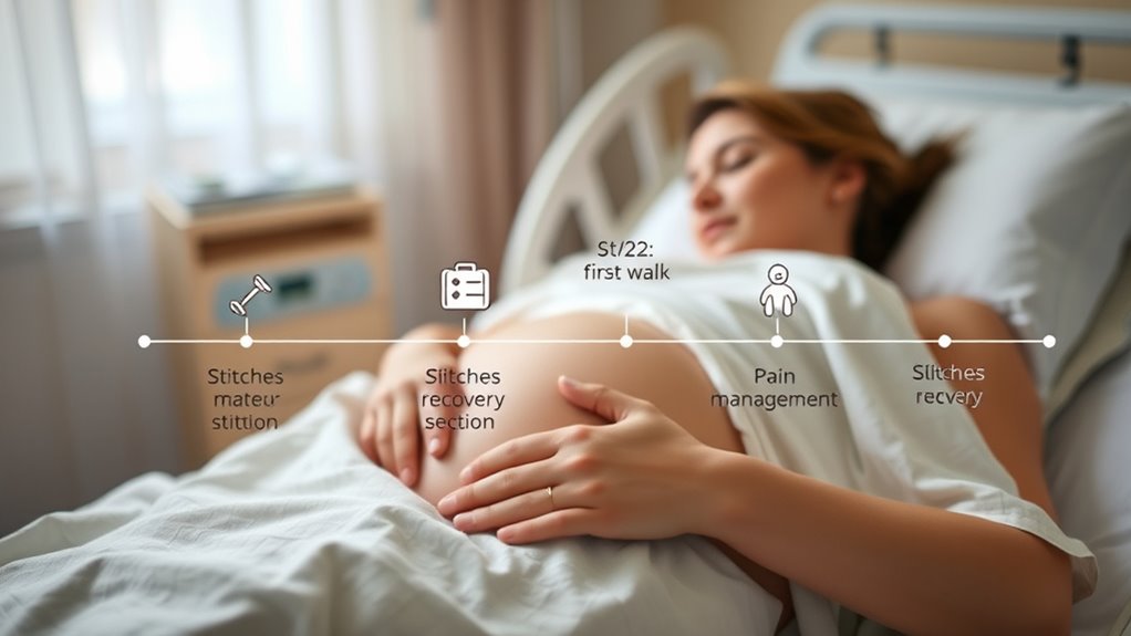 post c section healing stages