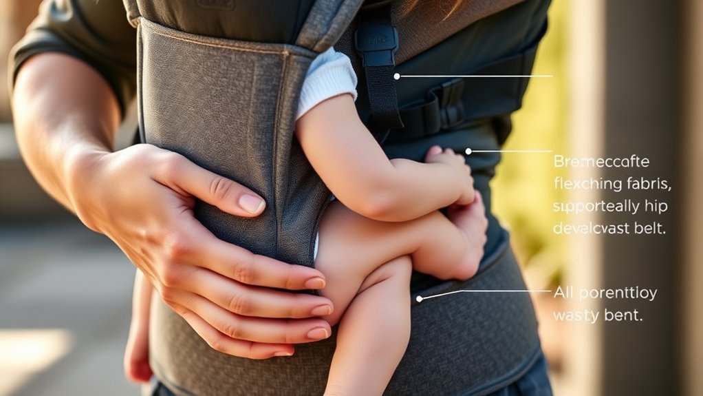 proper ergonomic babywearing techniques