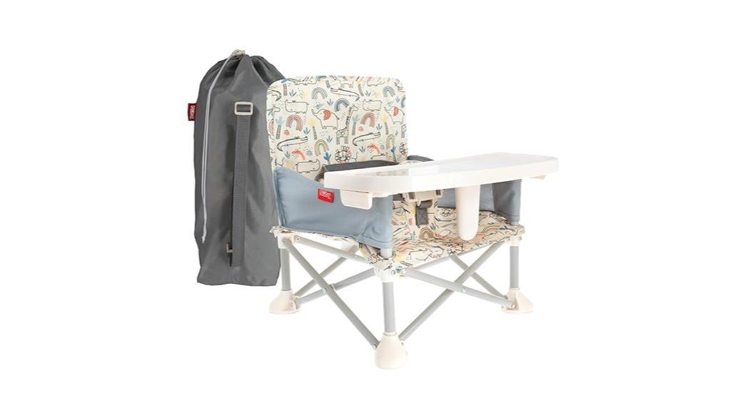 removable tray booster seat