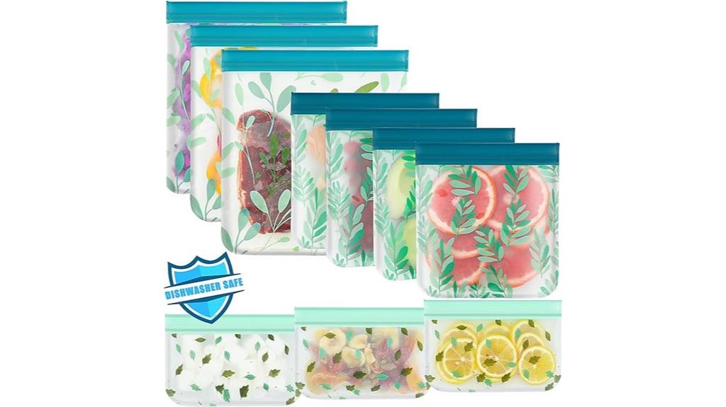 reusable leak proof food bags