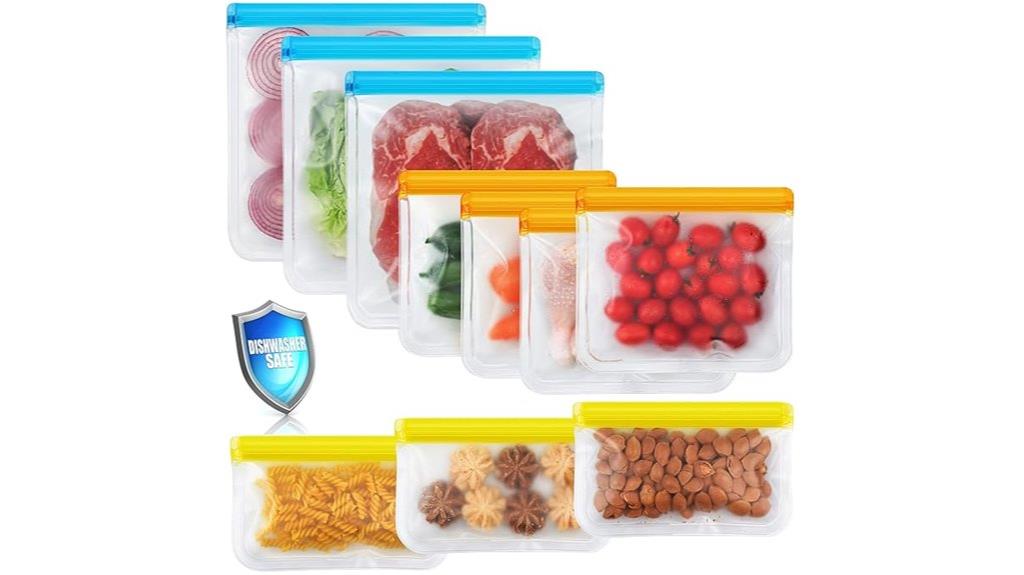 reusable leakproof storage bags